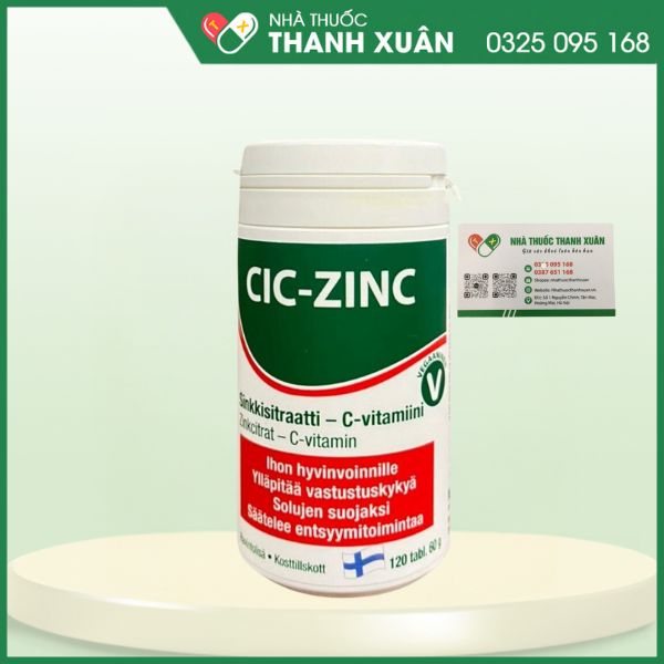 Cic - ZincCic - Zinc - Bổ sung kẽm và vitamin C cho cơ thể